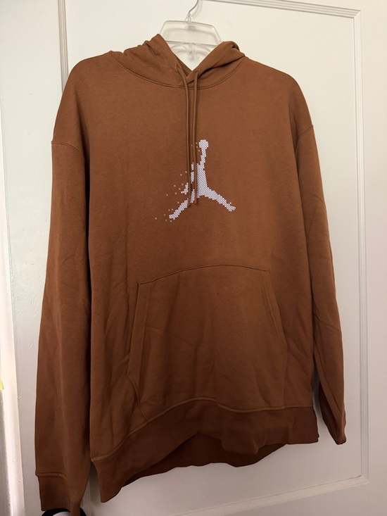 Jordan Other - Jordan Men's Crewneck Hoodie in Brown with White Jumpman